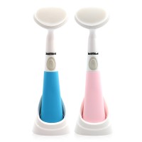 RUIXINLI Battery Operated Soft Touch Handle Soft Synthetic Hair Waterproof Electric Facial Cleansing Brush