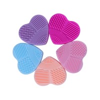 Heart Shape Silicone Makeup Brush Cleaner Mat