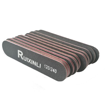 RUIXINLI Professional Double Sided Sandpaper 120/240 Grit 10 Pieces Pack Bulk Nail Files