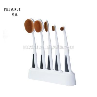 Delicate 5pcs Makeup Brush Set Toothbrush Cosmetic Brushes 5pcs Oval Makeup Brush Set